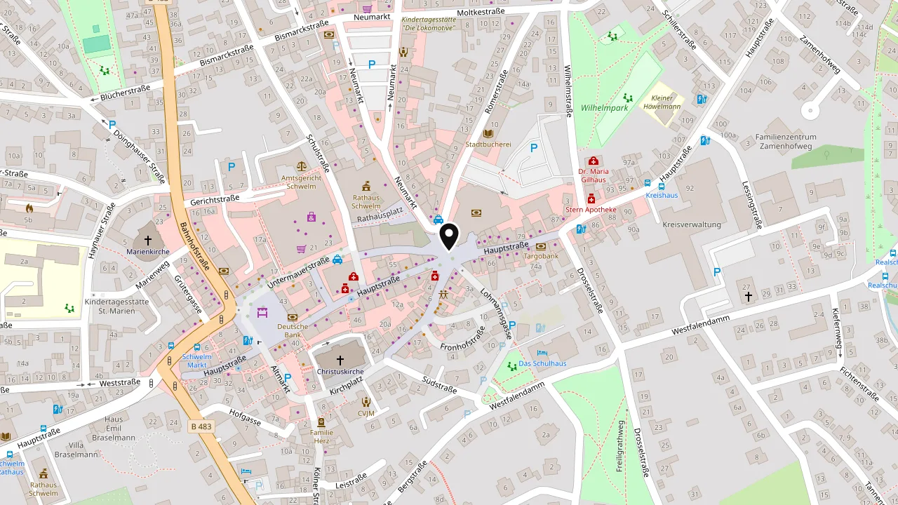 Karte: Lage von Bürgerplatz