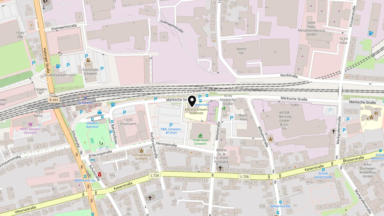Karte: Lage von Kita -Stadtmitte-